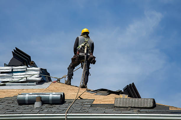 Professional Roofing technician working in Orinda, CA
